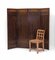 Arts & Crafts Art Nouveau Oak 4-Fold Room Divider, 1900s 5