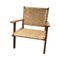 Vintage Spanish Low Teak and Rattan Lounge Chairs, Set of 2, Image 3