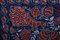 Suzani Tapestry in Blue Silk with Pomegranates Decor 5