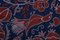 Suzani Tapestry in Blue Silk with Pomegranates Decor 8