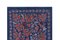 Suzani Tapestry in Blue Silk with Pomegranates Decor, Image 2