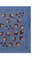 Wandteppich Suzani aus blauer Seide mit Granatapfel-Dekor 5