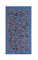 Suzani Tapestry in Blue Silk with Pomegranates Decor 1