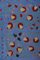 Wandteppich Suzani aus blauer Seide mit Granatapfel-Dekor 2