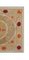 Tovaglia vintage Suzani e attaccatura di parete - Autentica arte tessile uzbeka marrone chiaro e marrone per la decorazione domestica 4 x 410, Immagine 4