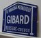 Enamelled Metal Sign from Gibard, 1950s 1