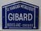 Enamelled Metal Sign from Gibard, 1950s 3
