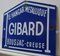 Enamelled Metal Sign from Gibard, 1950s 2