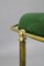 Art Deco Brass Banker Table Lamp, Former Czechoslovakia, 1930s 15