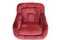 Lounge Chair in Red Velvet, Italy, 1970s 3