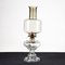 Glass and Metal Oil Table Lamp, Image 1