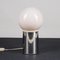 Lampe de Bureau Vintage avec Sphère en Verre et Socle en Métal Chromé dans le style de Gae Aulenti 4
