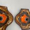 Vintage German Ceramic Fat Lava Wall Lights from Hustadt Lights, 1970, Set of 2, Image 4