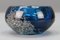 Small Blue Bubbled Glass Bowl by Zwiesel, Germany, 1970s 2