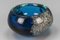 Small Blue Bubbled Glass Bowl by Zwiesel, Germany, 1970s, Image 9