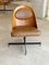 Mid-Century Swedish Curved Back Office Side Chair 3