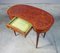 Bean Desk with Walnut Chair, 1890s, Set of 2 2