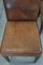 Cognac Sheep Leather Dining Chairs with a Patina, Set of 4 7