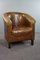 English Style Leather Club Chair with Decorative Nails, Image 1