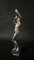 Art Nouveau Female Dancer with Cup in Silvered Bronze, Image 3
