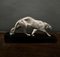 Art Deco Panther in Silvered Bronze by Maurice Prost 2