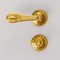 Versailles Doré Brass Door Handles with Condemnation by Jérôme Bugara, Set of 3 2