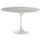 White Fiberglass and Marble Dining Table by Thai Natura 1