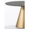 Grey Glass and Golden Metal Dining Table by Thai Natura 4