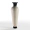 Cream and Black Terracotta Amphora Vase by Thai Natura 2