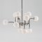 White Glass and Black Metal Ceiling Lamp by Thai Natura 3