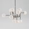 White Glass and Black Metal Ceiling Lamp by Thai Natura, Image 3