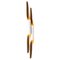 White and Golden Metal Wall Lamp by Thai Natura, Image 1
