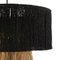 Black Fabric and Natural Jute Ceiling Lamp by Thai Natura 4