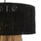 Black Fabric and Natural Jute Ceiling Lamp by Thai Natura, Image 4
