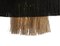 Black Fabric and Natural Jute Ceiling Lamp by Thai Natura 5