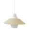 Vintage Hanging Lamp in Metal and Opaline, 1960s 8