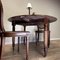 Antique French Round Table with Foldable Top 12