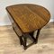 Small English Folding Gateleg Table in Oak, 1890s 5