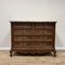 Louis XV Walnut Chest of Drawers with Marble Top, 1900s 1