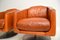 Italian Leather Swivel Armchairs from Natuzzi, 2000, Set of 2, Image 8