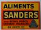 Lebensmittel Werbeschild von Sanders, 1960er 1