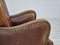Danish Relax Chair in Leather & Oak, 1950s, Image 12