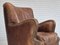 Danish Relax Chair in Leather & Oak, 1950s 19