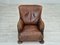 Danish Relax Chair in Leather & Oak, 1950s 4