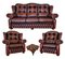 Chesterfield Leather Living Room Set, 1970s, Set of 4, Image 1