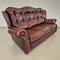 Chesterfield Wohnzimmer Set aus Leder, 1970er, 4er Set 5