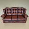 Chesterfield Leather Living Room Set, 1970s, Set of 4 3