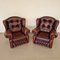 Chesterfield Leather Living Room Set, 1970s, Set of 4 9