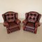 Chesterfield Leather Living Room Set, 1970s, Set of 4, Image 9