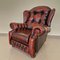 Chesterfield Wohnzimmer Set aus Leder, 1970er, 4er Set 12